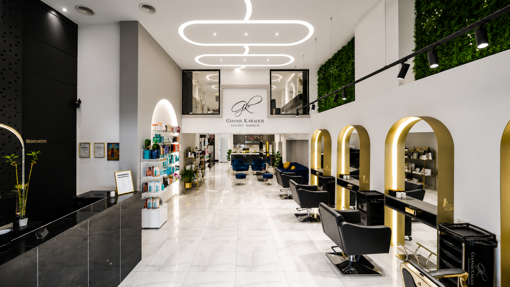 The Giannis Karaolis Exclusive Hairsalon floor in Paphos, Cyprus