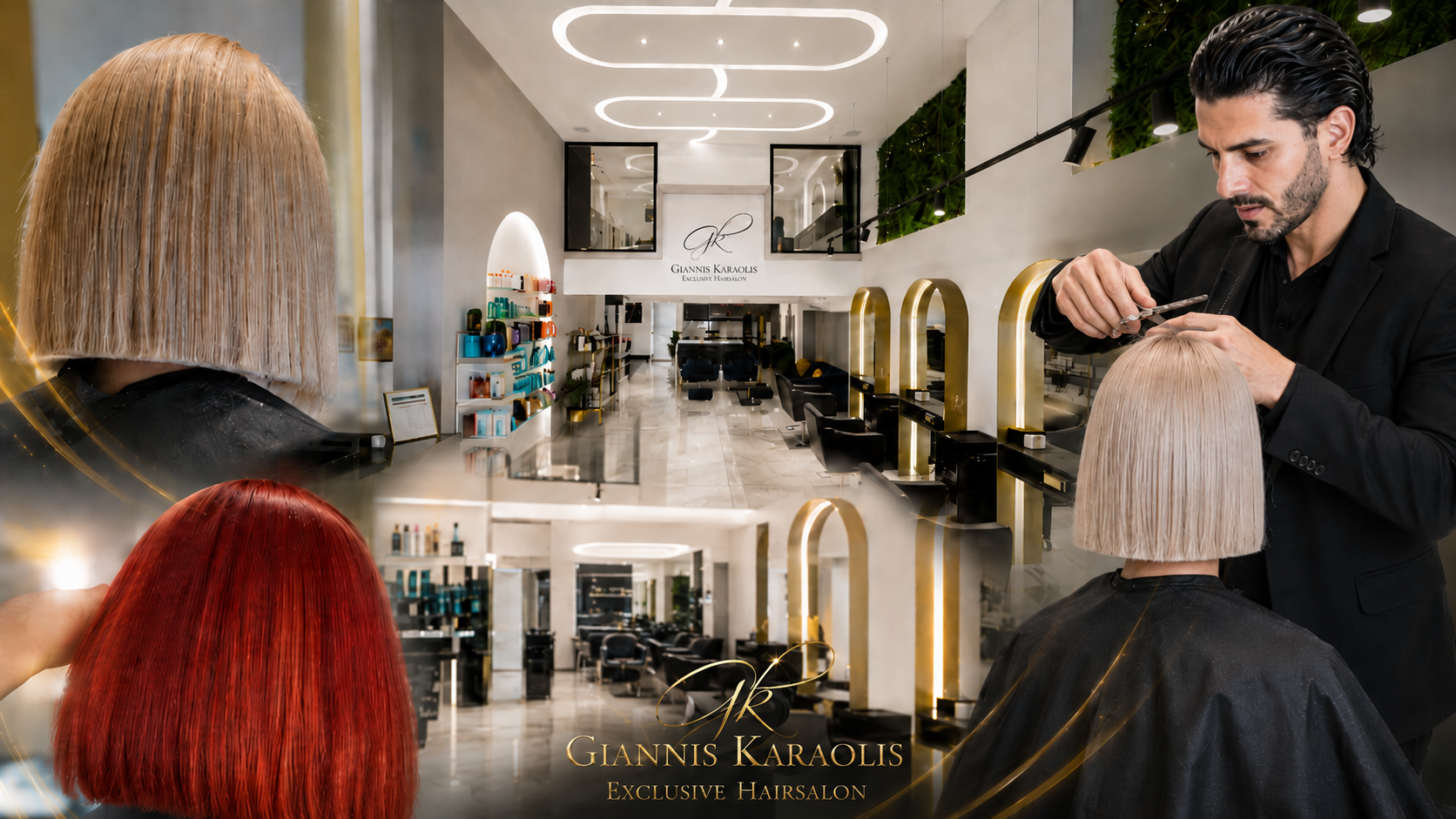 Signature haircut experience at Giannis Karaolis Exclusive Hairsalon in Paphos